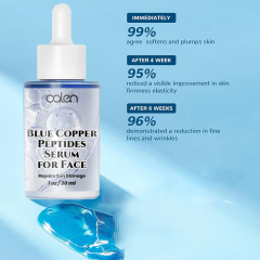 Oalen 30Ml OEM Pure Collagen Face Serum Blue Copper Peptide Serum,oalen cosmetics