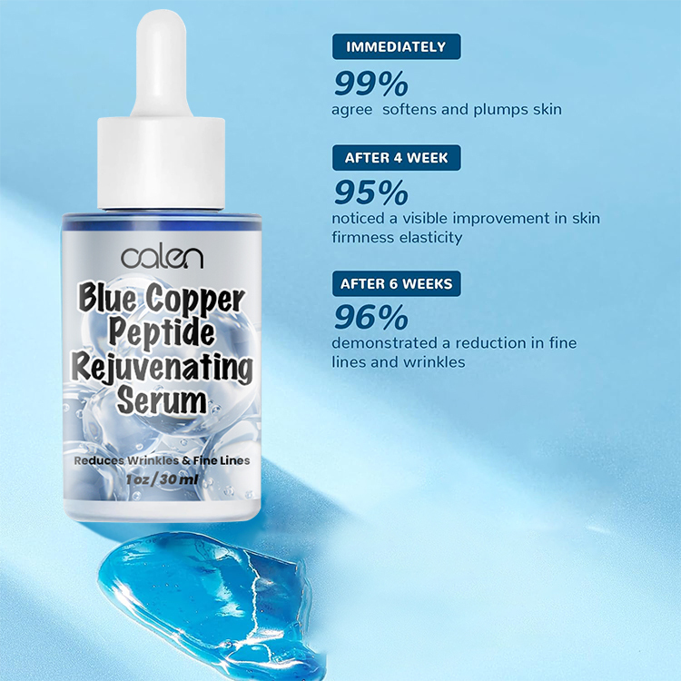 Luxfume 30Ml Moisturizes Firms Blue Copper Peptide Facial Repair Serum,oalen cosmetics