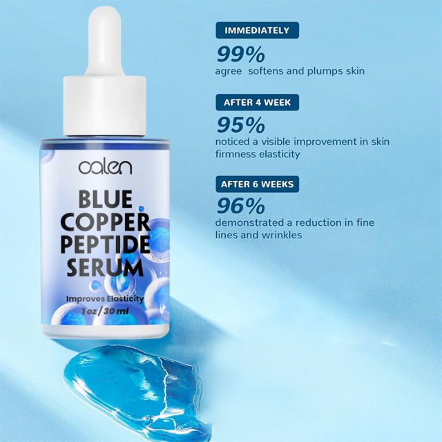 Oalen Private Label 30Ml Anti-Wrinkle Face Blue Copper Peptide Serum,oalen cosmetics
