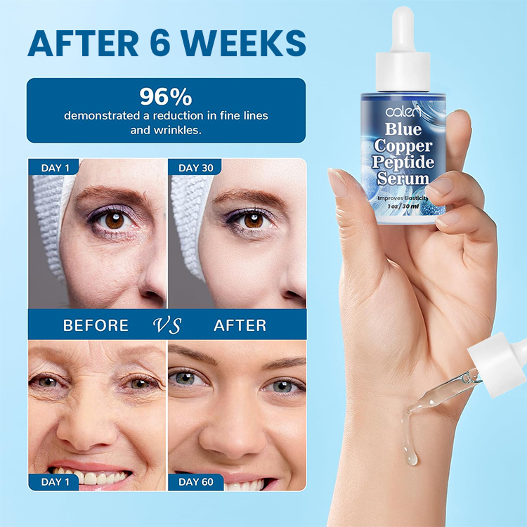 Luxfume 30Ml Skincare Anti Aging Facial Blue Copper Peptide Cure Serum,oalen cosmetics