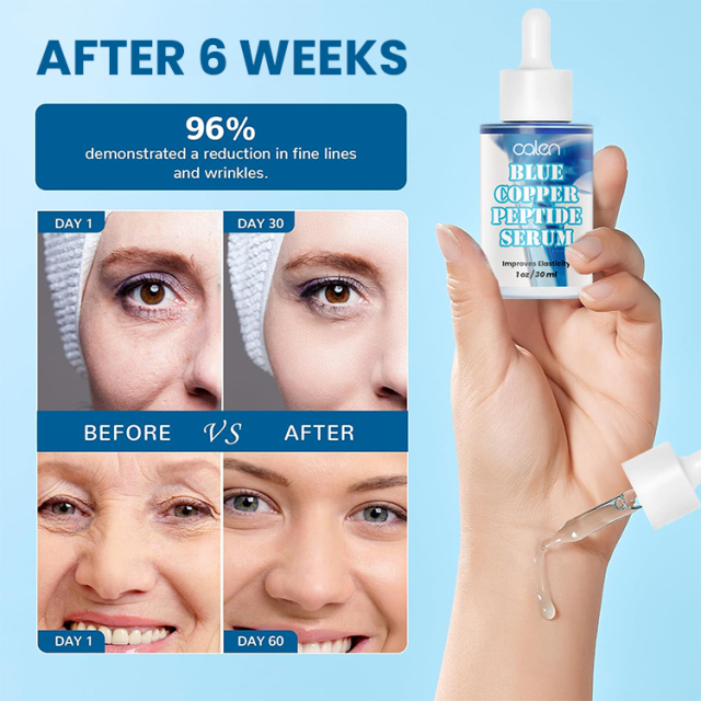 Oalen Private Label 30Ml Anti Wrinkle Face Blue Copper Peptide Serum,oalen cosmetics