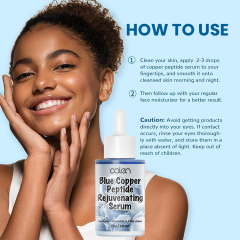 Luxfume 30Ml Moisturizes Firms Blue Copper Peptide Facial Repair Serum,oalen cosmetics