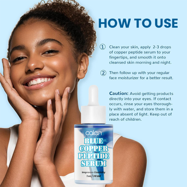 Oalen Private Label 30Ml Anti Wrinkle Face Blue Copper Peptide Serum,oalen cosmetics