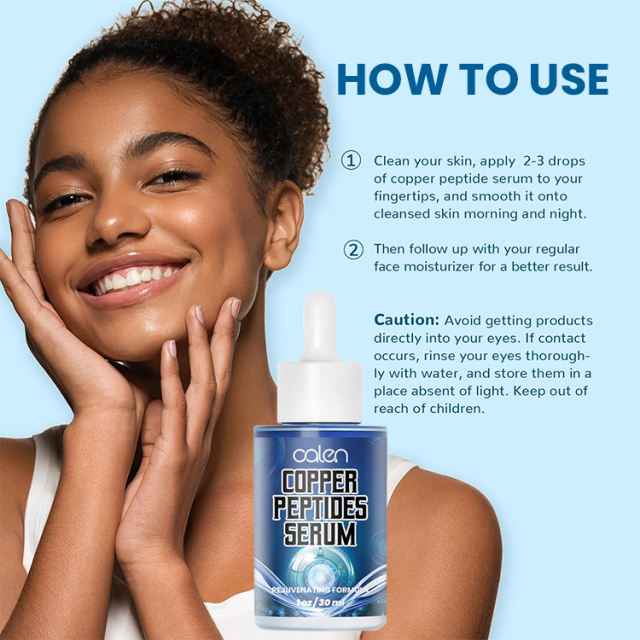 Oalen 30Ml Solution Containing Moisturizing Blue Copper Peptide Serum,oalen cosmetics
