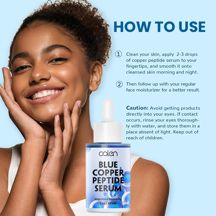 Oalen Private Label 30Ml Anti-Wrinkle Face Blue Copper Peptide Serum,oalen cosmetics
