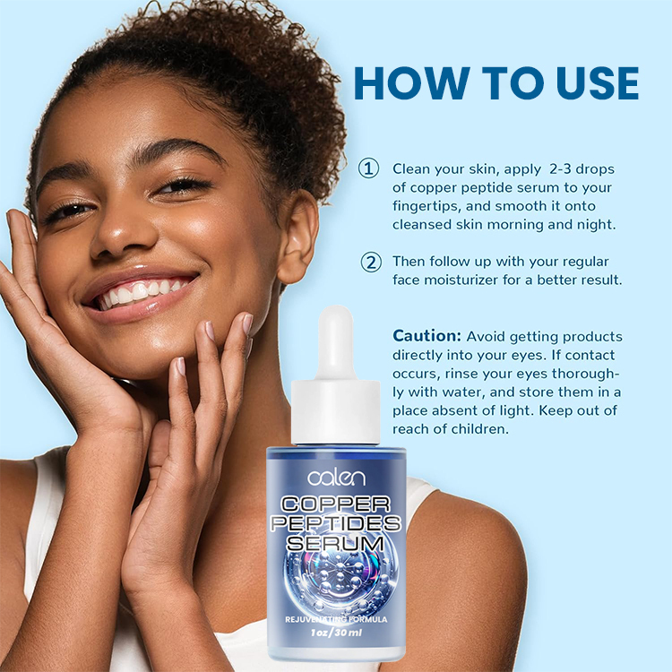 Luxfume ODM 30Ml Anti Aging Damaged Skin Blue Copper Peptide Serum,oalen cosmetics