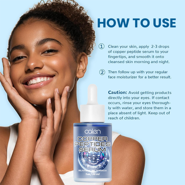 Luxfume ODM 30Ml Anti Aging Damaged Skin Blue Copper Peptide Serum,oalen cosmetics