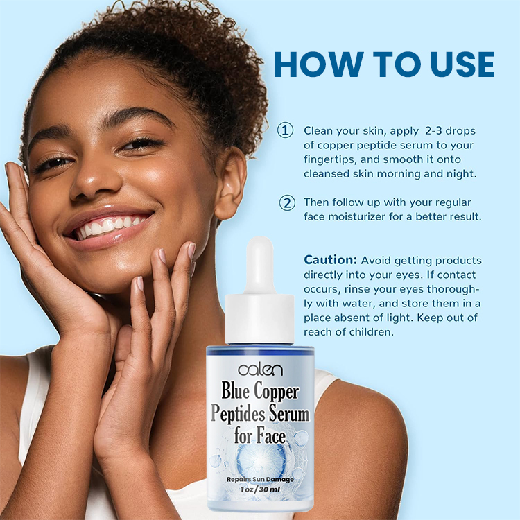 Oalen 30Ml Whitening Repairing Facial Blue Copper Peptide Serum,oalen cosmetics