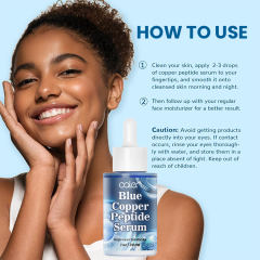 Luxfume 30Ml Skincare Anti Aging Facial Blue Copper Peptide Cure Serum,oalen cosmetics