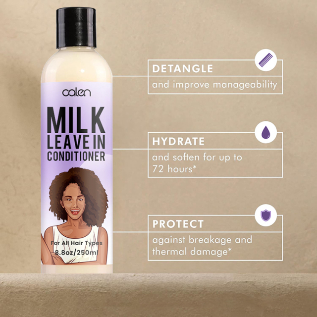 Oalen Lavender 250Ml Milk Hydrating Scented Leave In Conditioner,MY SHOP