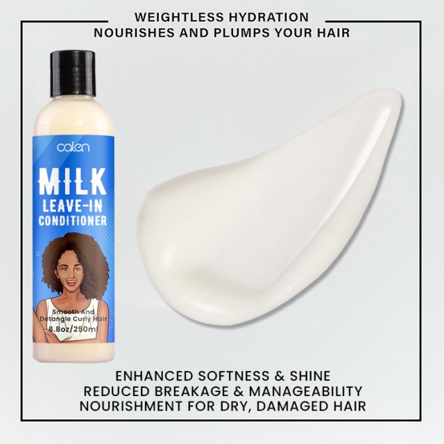 Luxfume Milk 250Ml Leave In Raw Organic Deep Curl Hair Conditioner,oalen cosmetics