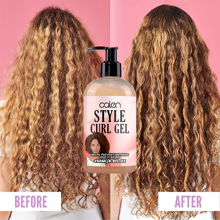 Luxfume 250Ml Custom Strong Hold Hair Styling Gel Hair Defining Jelly,oalen cosmetics