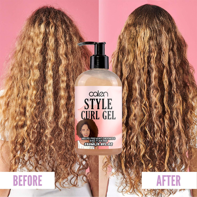 Luxfume 250Ml Custom Strong Hold Hair Styling Gel Hair Defining Jelly,oalen cosmetics