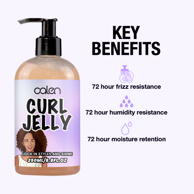 Oalen Customized 250Ml Anti-Frizz Curl Gel Hair Styling Curly Jelly,MY SHOP