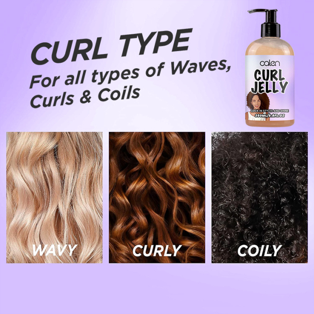 Oalen Customized 250Ml Anti-Frizz Curl Gel Hair Styling Curly Jelly,MY SHOP
