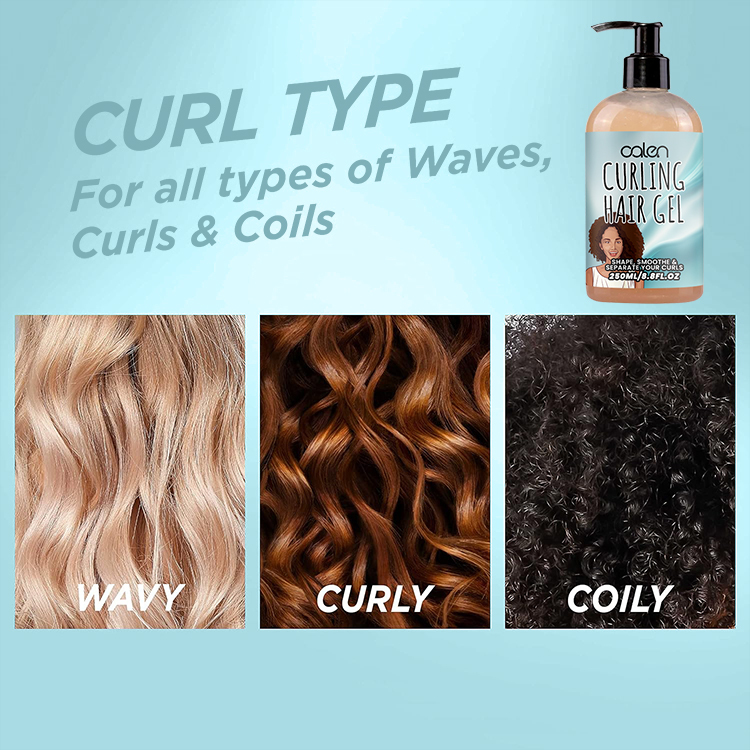Oalen ODM 250Ml Curl Enhancing Frizz Control Curly Gel Hair Jelly,MY SHOP