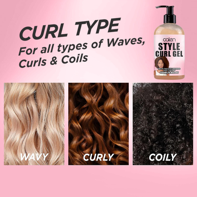 Oalen Private Label 250Ml Styling Jelly Curly Booster Curl Hair Jelly,MY SHOP