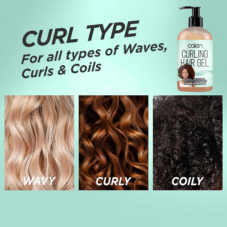 Oalen 250Ml Private Label Curl Enhancing Hair Defining Jelly Gel,MY SHOP