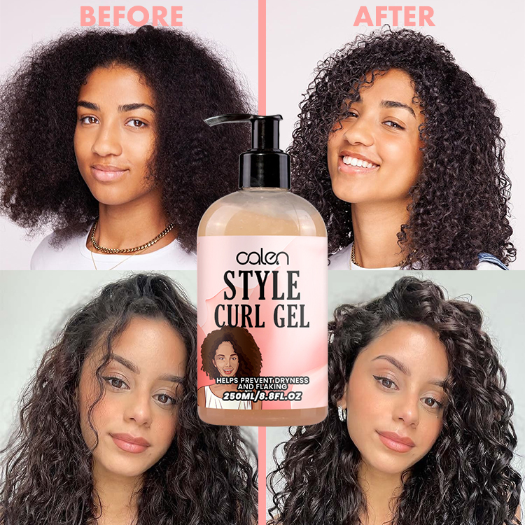 Luxfume 250Ml Custom Strong Hold Hair Styling Gel Hair Defining Jelly,oalen cosmetics