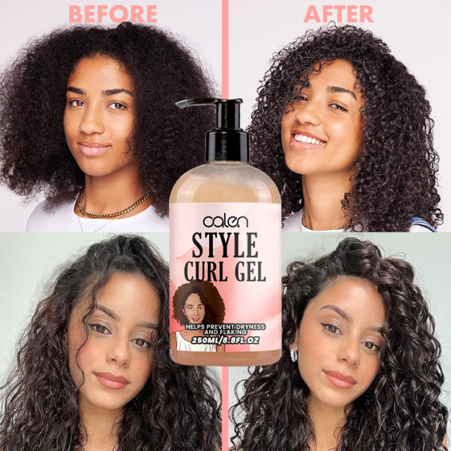 Luxfume 250Ml Custom Strong Hold Hair Styling Gel Hair Defining Jelly,oalen cosmetics