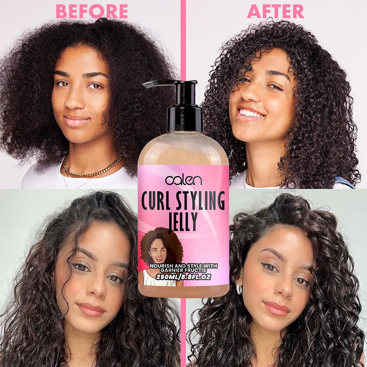 Oalen 250Ml Custom Volumizing Define Shine Hair Jelly Curl Gel,MY SHOP