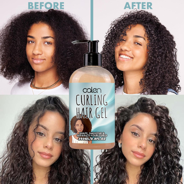 Oalen ODM 250Ml Curl Enhancing Frizz Control Curly Gel Hair Jelly,MY SHOP
