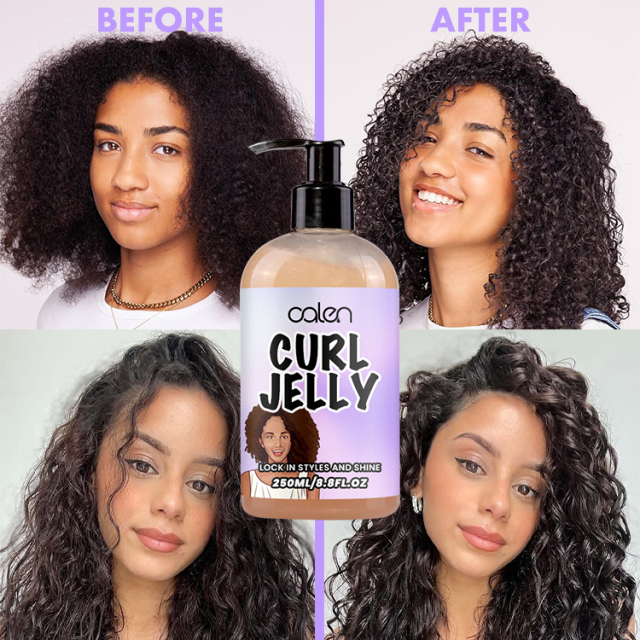 Oalen Customized 250Ml Anti-Frizz Curl Gel Hair Styling Curly Jelly,MY SHOP