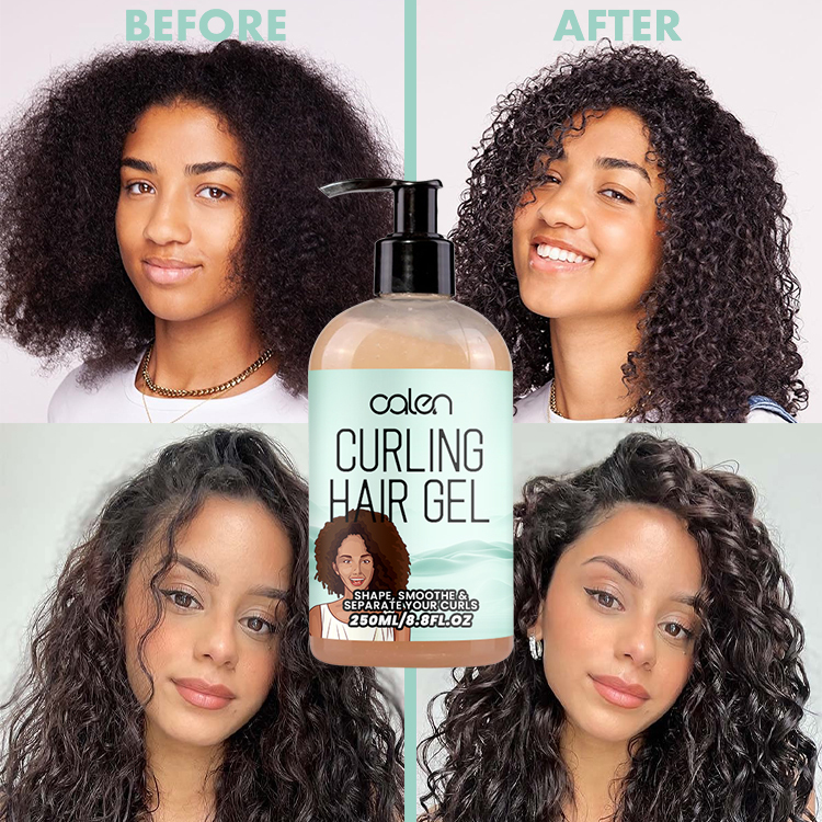 Oalen 250Ml Private Label Curl Enhancing Hair Defining Jelly Gel,MY SHOP