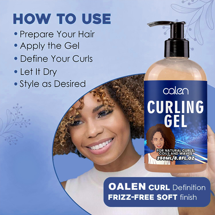 Oalen 250Ml Curling Hair Cream Styling Curl Hair Jelly Styling Gel,MY SHOP