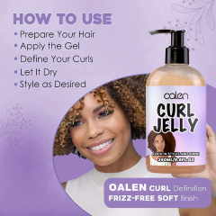 Oalen Customized 250Ml Anti-Frizz Curl Gel Hair Styling Curly Jelly,MY SHOP