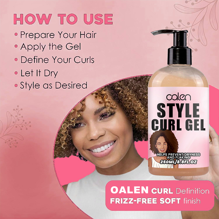 Oalen Private Label 250Ml Styling Jelly Curly Booster Curl Hair Jelly,MY SHOP
