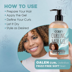 Oalen ODM 250Ml Curl Enhancing Frizz Control Curly Gel Hair Jelly,MY SHOP