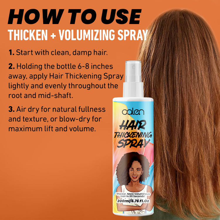Oalen Private Label 200Ml Volume Shine Thicken Up Styling Hair Spray,oalen cosmetics