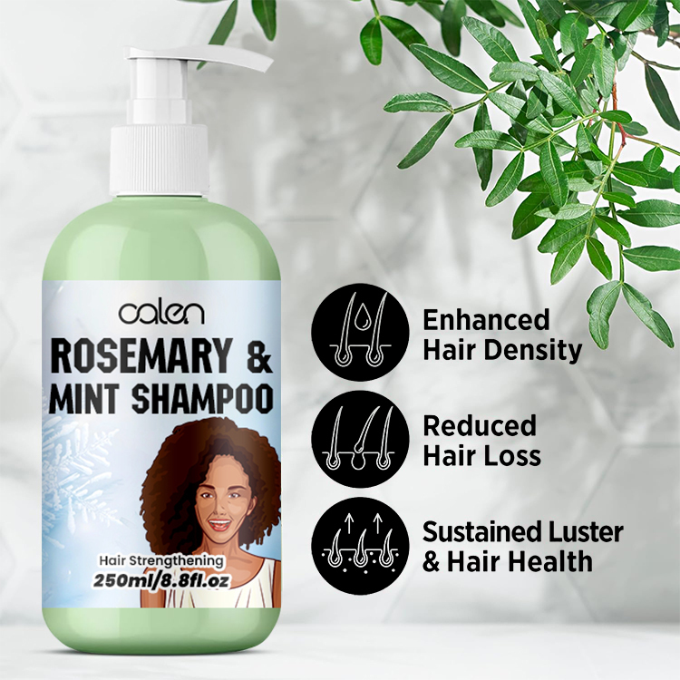 Oalen 250Ml Private Label Natural Herbal Daily Hair Growth Treatment Rosemary Mint Shampoo,oalen cosmetics