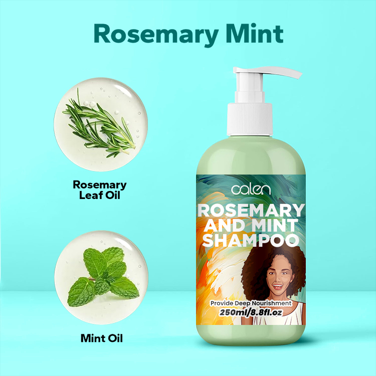 Luxfume 250Ml OEM ODM Smoothing Rosemary Mint Hair Growth Shampoo,oalen cosmetics
