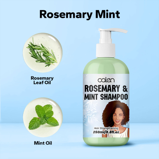 Oalen 250Ml Private Label Natural Herbal Daily Hair Growth Treatment Rosemary Mint Shampoo,oalen cosmetics