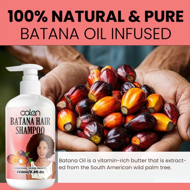Oalen 250ml ODM OEM Damaged Hair Hair Growth Batana Hair Oil Shampoo,MY SHOP