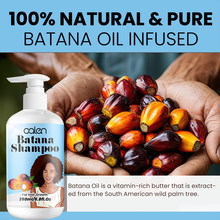 Oalen 250Ml OEM 100% Natural Hair Growth Raw Batana Oil Shampoo,MY SHOP