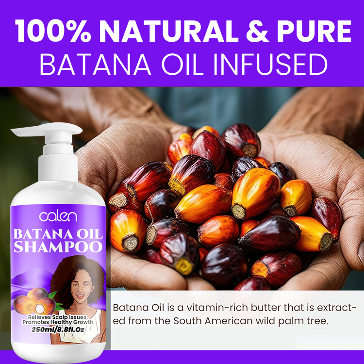 250ml Oalen ODM Scalp Nourishing Hair Growth Batana Oil Hair Shampoo,MY SHOP