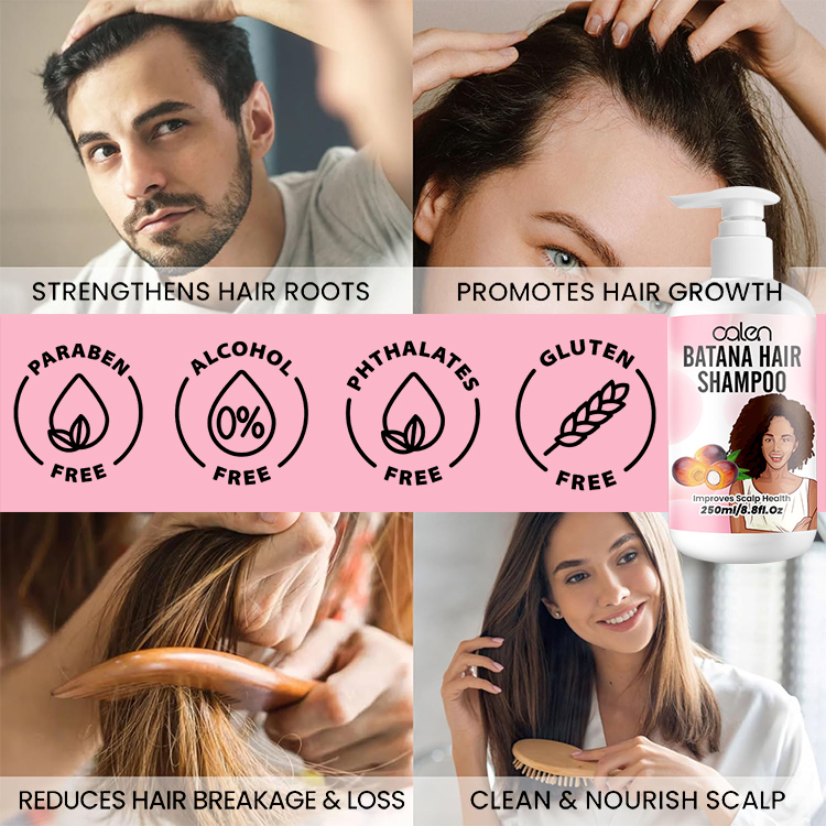 Oalen Custom Logo 250Ml Gentle Hair Care Hair Grow Batana Oil Shampoo,MY SHOP