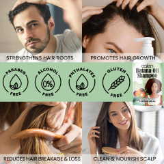 Luxfume 250Ml OEM Repair Nourishing Hair Growth Batana Oil Shampoo,MY SHOP