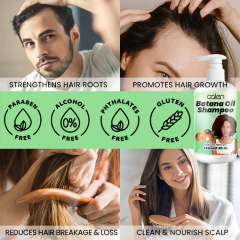 250Ml Oalen 100% Raw Hair Growth Repair Care Batana Oil Shampoo,MY SHOP