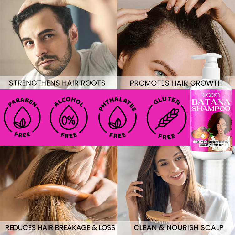 250Ml Luxfume Hair Growth Moisturizer Dandruff Control Batana Shampoo,oalen cosmetics