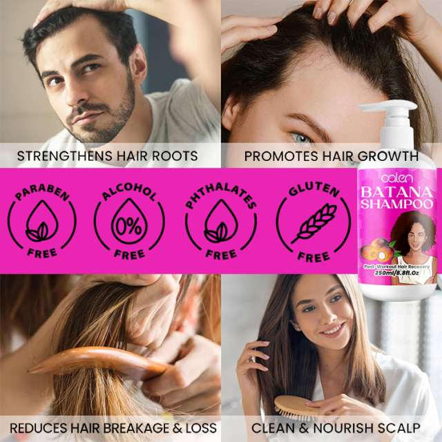 250Ml Luxfume Hair Growth Moisturizer Dandruff Control Batana Shampoo,oalen cosmetics