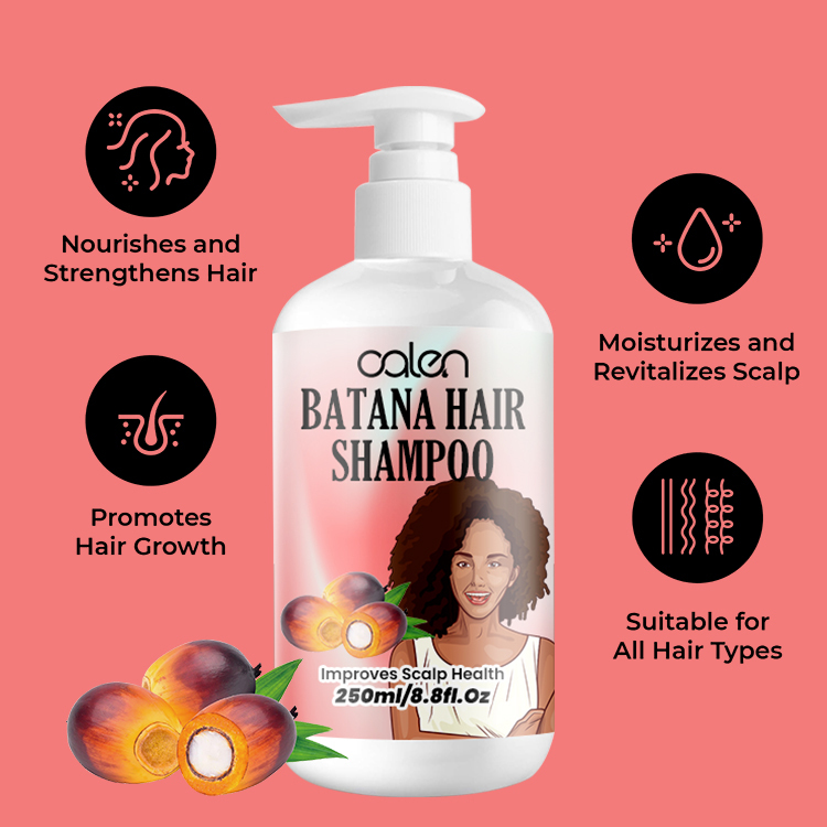 Oalen 250ml ODM OEM Damaged Hair Hair Growth Batana Hair Oil Shampoo,MY SHOP