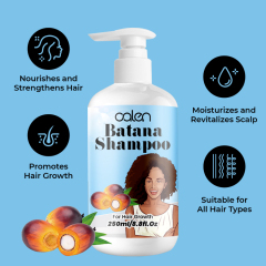 Oalen 250Ml OEM 100% Natural Hair Growth Raw Batana Oil Shampoo,MY SHOP
