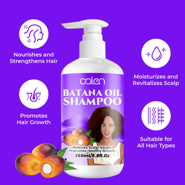 250ml Oalen ODM Scalp Nourishing Hair Growth Batana Oil Hair Shampoo,MY SHOP