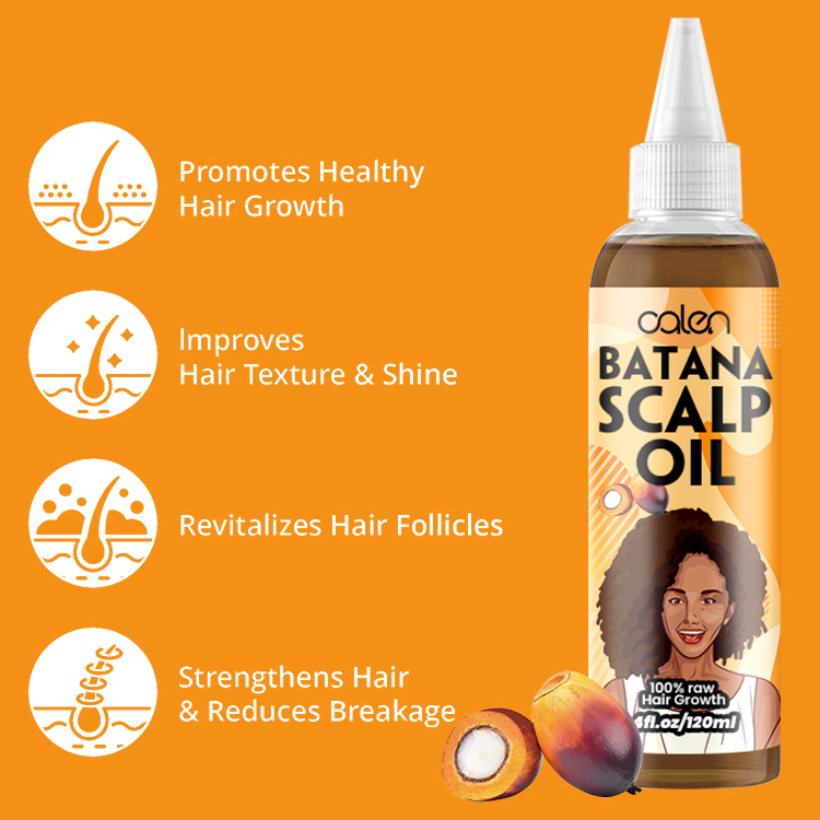 Oalen 120Ml Custom Logo Natural Anti Hair Loss Strengthen Batana Oil,MY SHOP