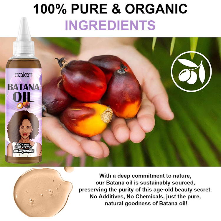 Oalen 120Ml Factory Vegan Hair Growth Batana Oil Strengthening Serum,oalen cosmetics