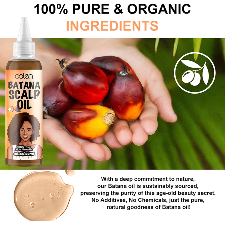 Luxfume 120Ml OEM ODM Anti Loss 100% Natural Pure Raw Batana Oil,oalen cosmetics